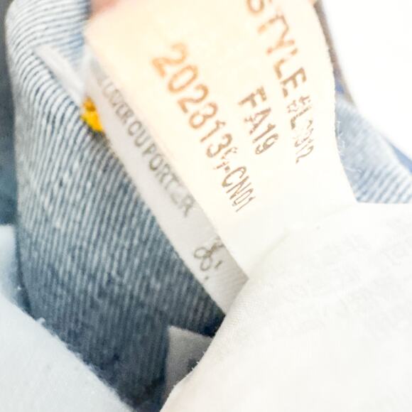 Madewell The Perfect Vintage Crop Jean Denim Raw Hem Zip Fly Size 23 - Picture 8 of 9